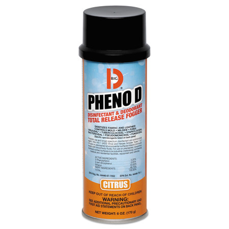 Big D Pheno D Aerosol Antimicrobial Deodorizer, Citrus, 6 oz, PK12 033700